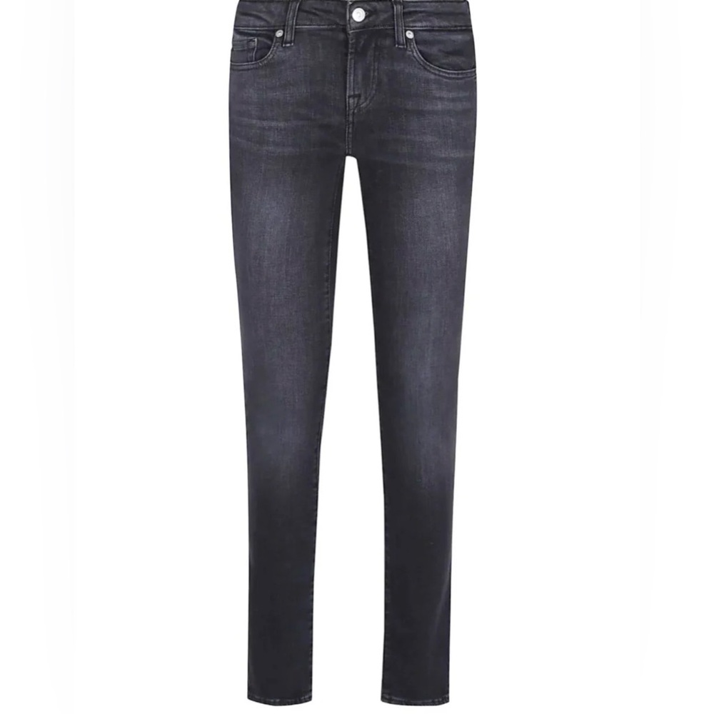 7 For All Mankind Dark Charcoal Skinny Jeans NWT Size 26